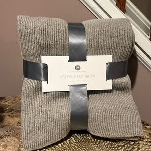 Hotel Collection Reversible Knit Throw